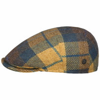 Capri Colour Check Flat Cap by Lierys - &pound;70.95