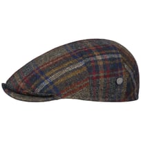 Capri Wool Check Flat Cap by Lierys - &pound;61.95
