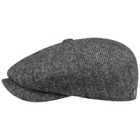 Carlsen Wool Herringbone Flat Cap by Lierys - &pound;61.95