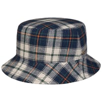 Caroma Check Cotton Bucket Hat by JJ Hats - &pound;69.95