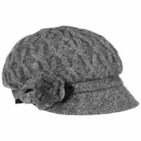 Carra Mohair Flower Newsboy Cap by Lierys - &pound;52.95