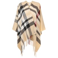 Checked Poncho by Fraas - &pound;77.00