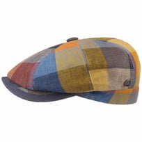 City Bic Leather Piping Flat Cap by Lierys - &pound;70.95