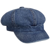 Classic Denim Newsboy Cap by Lipodo - &pound;26.95