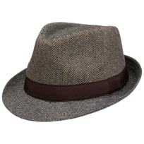 Classic Herringbone Cloth Trilby Hat by Lipodo - &pound;31.95