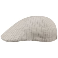 Classic Stripes Linen Flat Cap by Lipodo - &pound;26.95