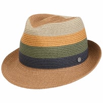 Colour Blocks Hemp Trilby Hat by Lierys - &pound;113.95
