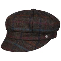 Colour Check Newsboy Cap by Lierys - &pound;68.95