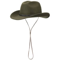 Cowboy Hat with Chin Strap by Lipodo - &pound;58.95