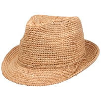 Crochet Trilby Raffia Hat by McBURN - &pound;35.95