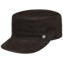 Cubano Leather Army Cap by Lierys - &pound;87.95