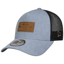 Denim Leather Patch Trucker Cap by New Era - &pound;35.95