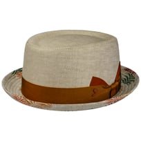Denvio Pork Pie Linen Hat by Alfonso D�Este - &pound;87.95