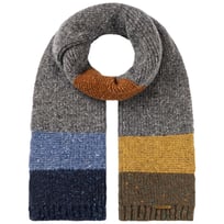 Donegal Wool Colour Block Knit Scarf by Stetson - &pound;99.00