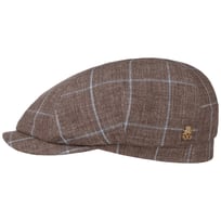 Emil Check Linen Flat Cap Zechbauer by Mayser - &pound;105.95