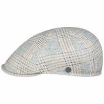 Garona Check Linen Flat Cap by Lierys - &pound;87.95