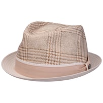 Garona Check Player Linen Hat by Lierys - &pound;87.95