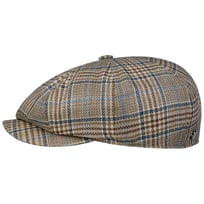 Glencheck 8 Panel Flat Cap by Lierys - &pound;79.95