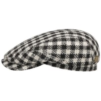 Harris Tweed Twotone Check Flat Cap by Stetson - &pound;142.05