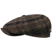 Hatteras Beeswax Shetland Wool Flat Cap by Stetson - &pound;79.00