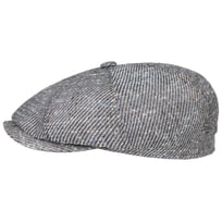 Hatteras Brown-Blue Flat Cap by Stetson - &pound;179.00
