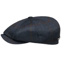 Hatteras Cashmere Check Flat Cap by Stetson - &pound;299.00