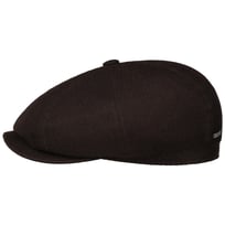 Hatteras Cashmere Grid Flat Cap by Stetson - &pound;299.00