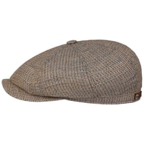 Hatteras Coffee Dyed Barista Flat Cap by Stetson - &pound;119.00