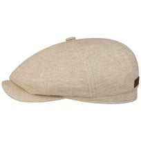 Hatteras Cotton Linen Jersey Flat Cap by Stetson - &pound;119.00