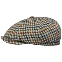 Hatteras Denaby Harris Tweed Flat Cap by Stetson - &pound;129.00