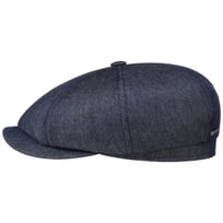 Hatteras Denim Cashmere Flat Cap by Stetson - &pound;299.00