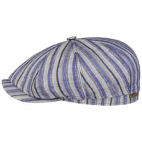 Hatteras Docado Stripe Flat Cap by Stetson - &pound;99.00