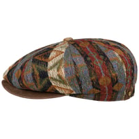 Hatteras Ethnic Jacquard Flat Cap by Stetson - &pound;129.00
