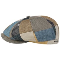 Hatteras Fresh Patchwork Flat Cap by Stetson - &pound;89.00