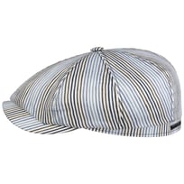Hatteras Fresh Stripes Flat Cap by Stetson - &pound;99.00