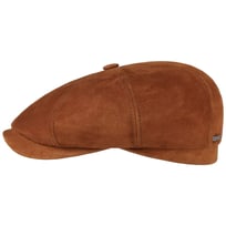 Hatteras Goat Suede Flat Cap by Stetson - &pound;179.00