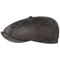 Hatteras Goat Suede Flat Cap by Stetson - &pound;179.00
