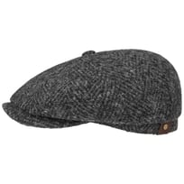 Hatteras Herringbone Flat Cap by Stetson - &pound;129.00