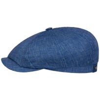 Hatteras Pandico Linen Flat Cap by Stetson - &pound;99.00