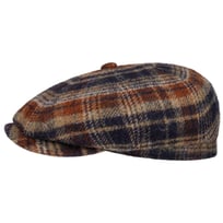 Hatteras Shetland Plaid Flat Cap by Stetson - &pound;99.00