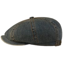 Hatteras Washed Denim Flat Cap by Stetson - &pound;89.00