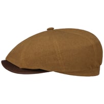 Hatteras Waxed Contrast Flat Cap by Stetson - &pound;149.00