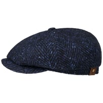 Hatteras Wool Colour Neps Flat Cap by Stetson - &pound;129.00