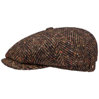 Hatteras Wool Colour Neps Flat Cap by Stetson - &pound;129.00