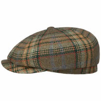 Hatteras Yorven Check Flat Cap by Stetson - &pound;179.00