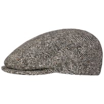 Herringbone Baker Flat Cap by bugatti - &pound;44.95
