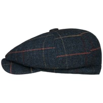 Herringbone Check Newsboy Cap by Lipodo - &pound;26.95