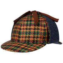 Houndstooth Deerstalker Cap by Alfonso DEste - &pound;113.95