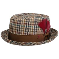 Houndstooth Pork Pie Wool Hat by Alfonso D�Este - &pound;105.95