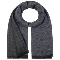 Jacquard Stamps Cotton Scarf by Stetson - &pound;79.00